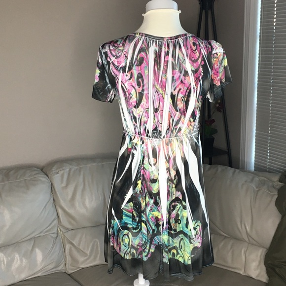 Boston Proper Tie-Dye Asymmetrical Blouse - Picture 2 of 3